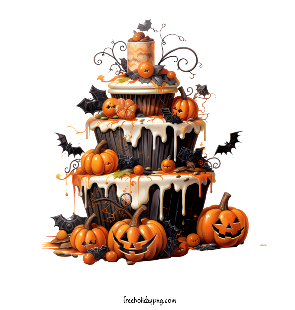 Transparent Halloween Halloween cake cupcake halloween for Halloween cake for Halloween