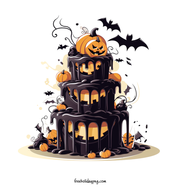 Transparent Halloween Halloween cake spooky dark for Halloween cake for Halloween