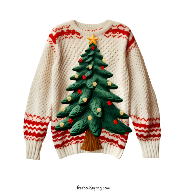 Transparent Christmas Christmas Sweater knitted ugly for Christmas Sweater for Christmas