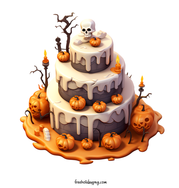 Transparent Halloween Halloween cake gothic spooky for Halloween cake for Halloween