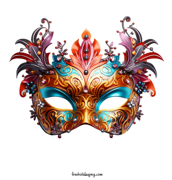 Transparent Brazilian Carnival carnival festival mask for carnival festival mask for Brazilian Carnival