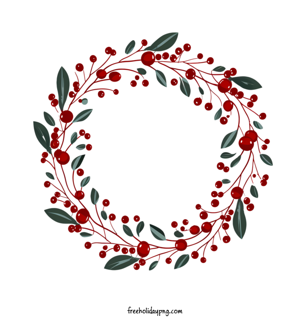 Transparent Christmas Christmas frame wreath holly berries for Christmas frame for Christmas