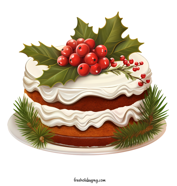 Transparent Christmas Christmas Cake christmas cake holiday dessert for Christmas Cake for Christmas