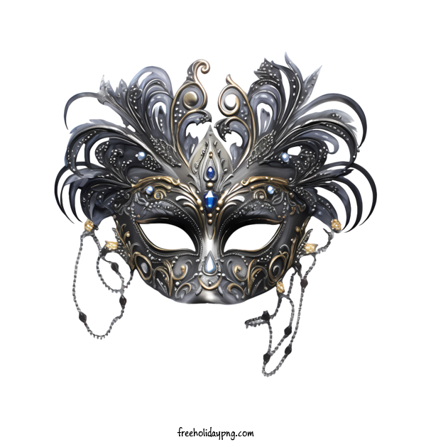 Transparent Brazilian Carnival carnival festival mask masquerade gala for carnival festival mask for Brazilian Carnival