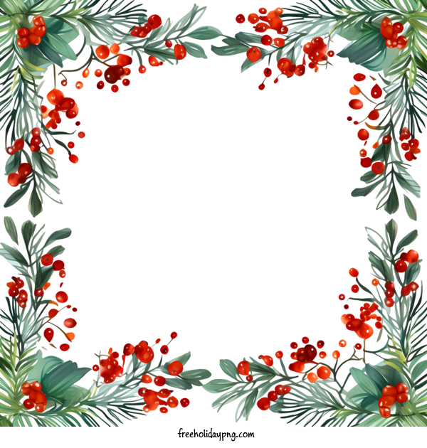 Transparent Christmas Christmas frame holiday floral for Christmas frame for Christmas