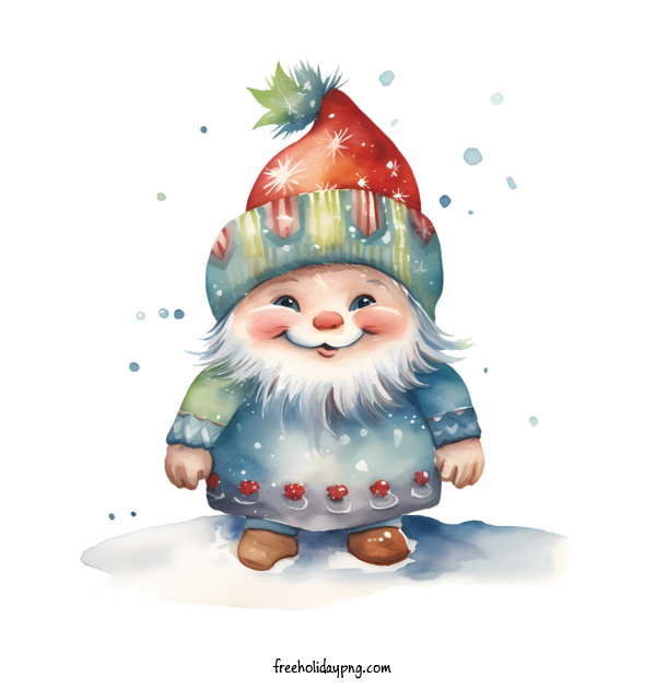 Transparent Christmas Christmas Gnome cute cartoon for Christmas Gnome for Christmas