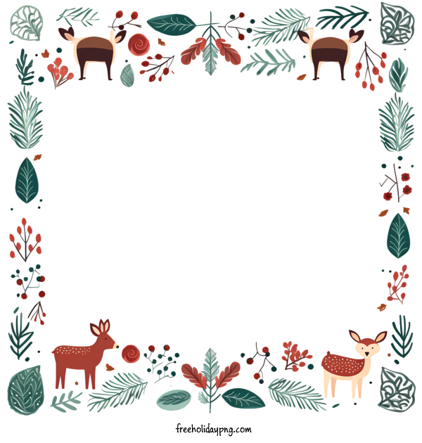 Transparent Christmas Christmas frame deer frame for Christmas frame for Christmas