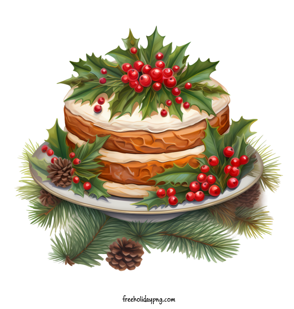 Transparent Christmas Christmas Cake cake fruit for Christmas Cake for Christmas