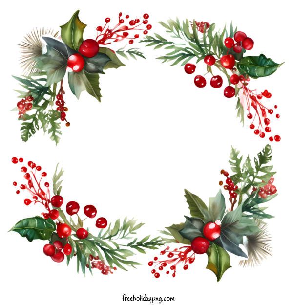 Transparent Christmas Christmas frame christmas wreath holiday wreath for Christmas frame for Christmas