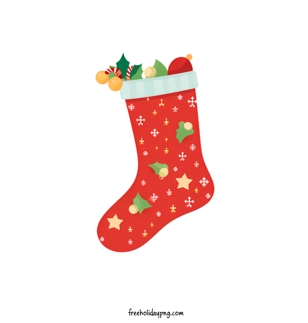 Transparent Christmas Christmas stocking holly socks for Christmas stocking for Christmas
