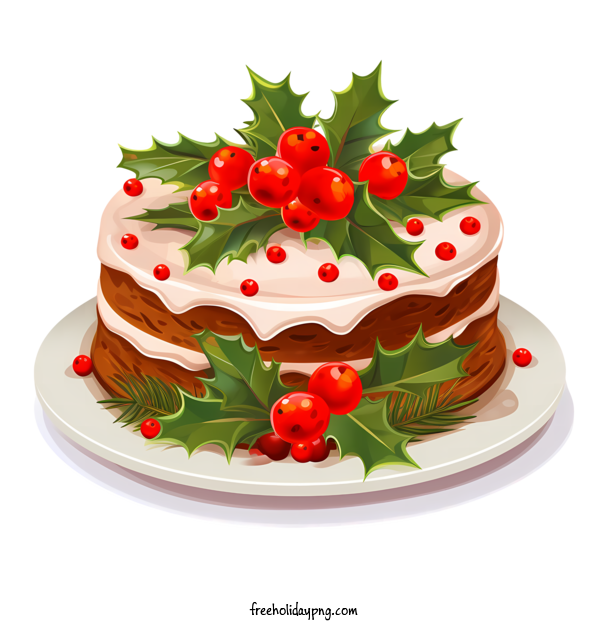 Transparent Christmas Christmas Cake christmas cake christmas food for Christmas Cake for Christmas