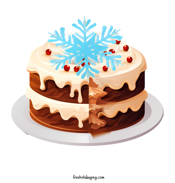 Transparent Christmas Christmas Cake cake dessert for Christmas Cake for Christmas
