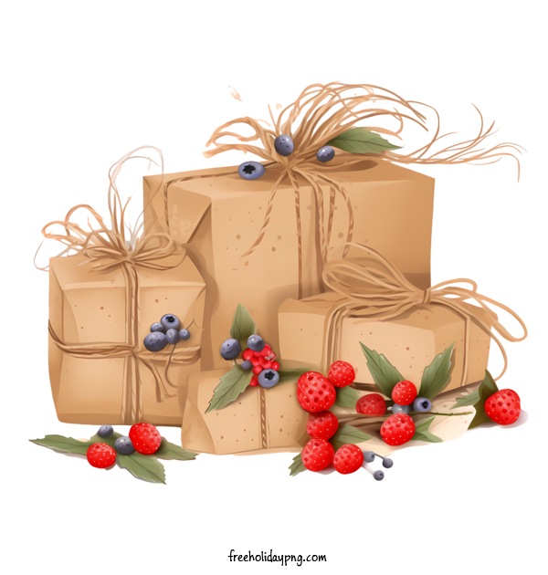 Transparent Christmas Christmas present gift boxes wrapping for Christmas present for Christmas