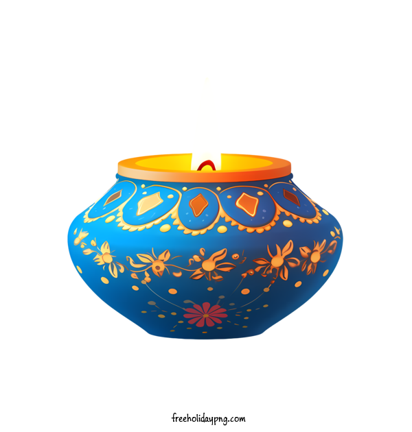 Transparent diwali diwali lamp candle blue for diwali lamp for Diwali