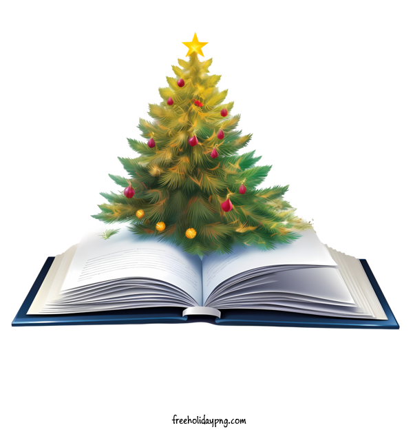 Transparent Christmas Christmas book Christmas tree book for Christmas book for Christmas