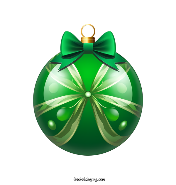 Transparent Christmas Christmas ball green bow for Christmas ball for Christmas