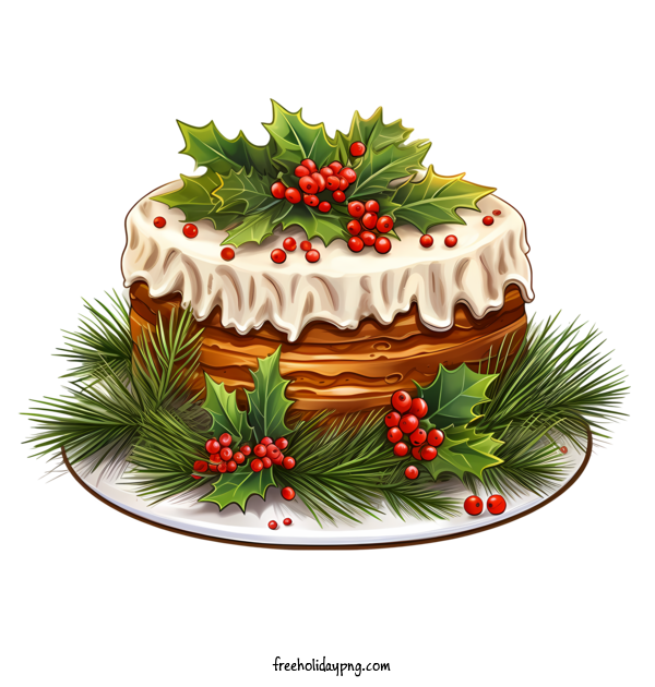 Transparent Christmas Christmas Cake Food Cake for Christmas Cake for Christmas