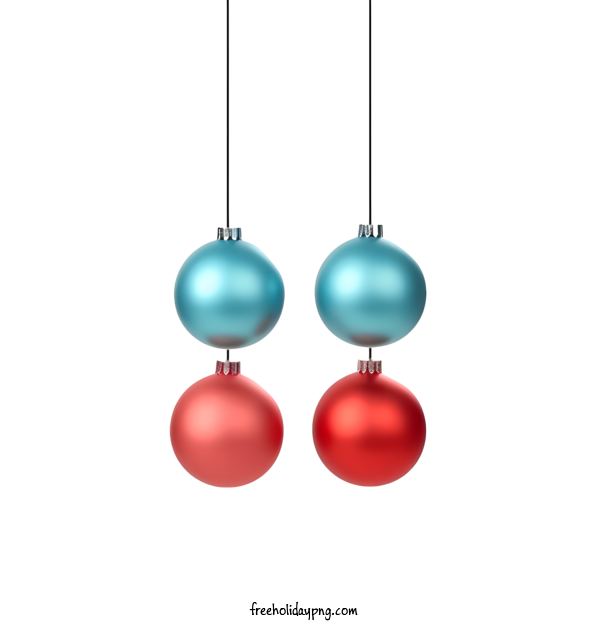 Transparent Christmas Christmas ball red and blue ornaments hanging from strings for Christmas ball for Christmas