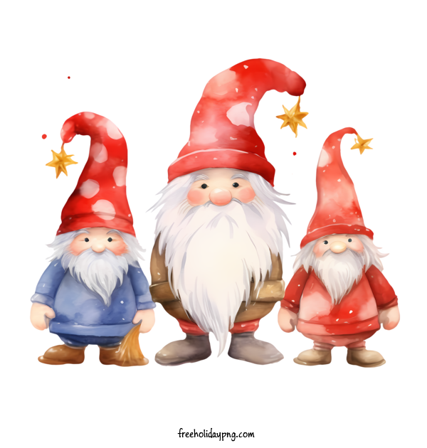 Transparent Christmas Christmas Gnome gnome watercolor for Christmas Gnome for Christmas