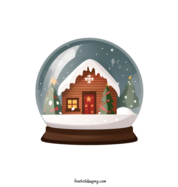 Transparent Christmas Christmas Snowball winter cabin snow globe for Christmas Snowball for Christmas