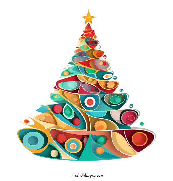 Transparent Christmas Christmas tree abstract colorful for Christmas tree for Christmas