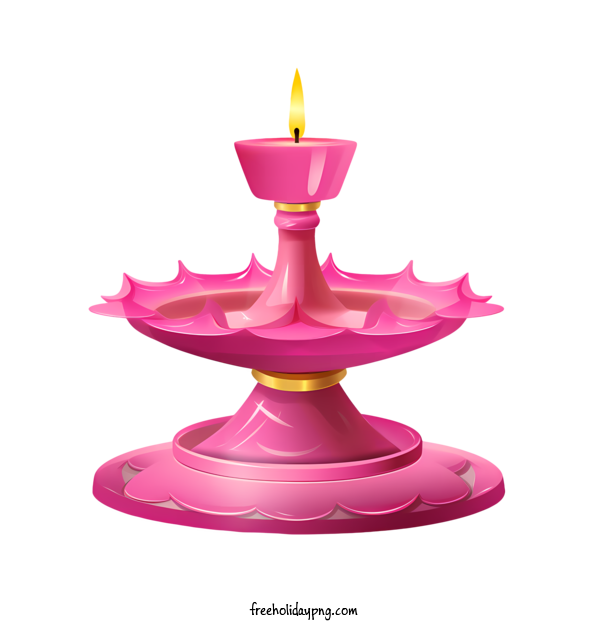 Transparent Diwali Diwali Lamp Pink Lamp Candle holder for Diwali Lamp for Diwali