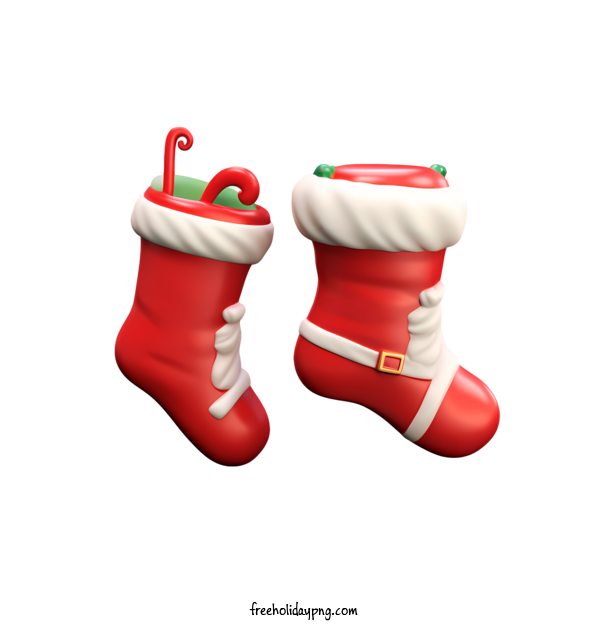 Transparent Christmas Christmas stocking Red socks Santa Claus for Christmas stocking for Christmas