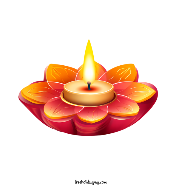 Transparent Diwali Diwali Lamp candle flower for Diwali Lamp for Diwali