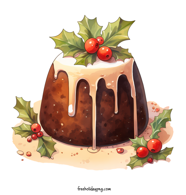Transparent Christmas Christmas Pudding mood dessert for Christmas Pudding for Christmas