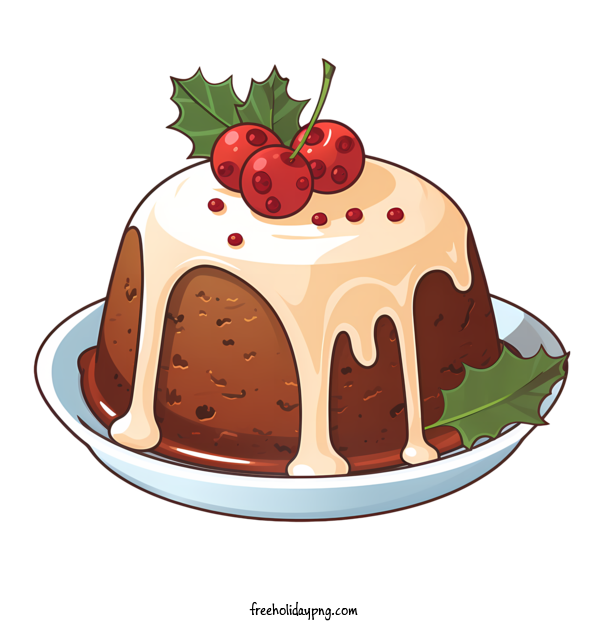 Transparent Christmas Christmas Pudding pie dessert for Christmas Pudding for Christmas