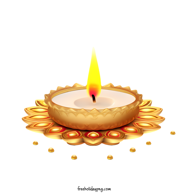 Transparent Diwali Diwali Lamp diya golden flames for Diwali Lamp for Diwali