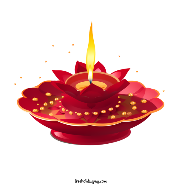 Transparent Diwali Diwali Lamp flower candle for Diwali Lamp for Diwali