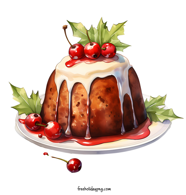 Transparent Christmas Christmas Pudding pudding dessert for Christmas Pudding for Christmas