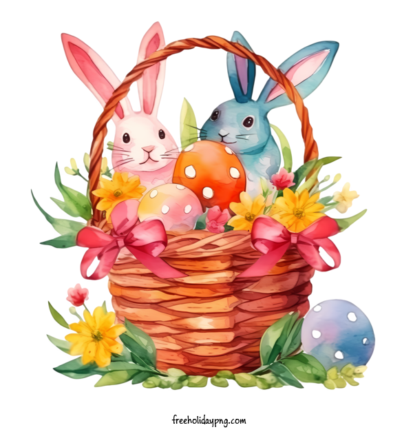 Transparent Easter Easter basket easter bunny for Easter basket for Easter