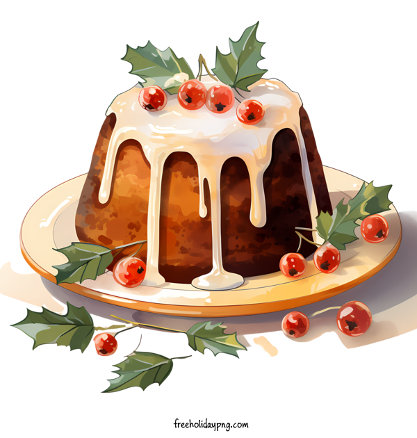 Transparent Christmas Christmas Pudding pie dessert for Christmas Pudding for Christmas