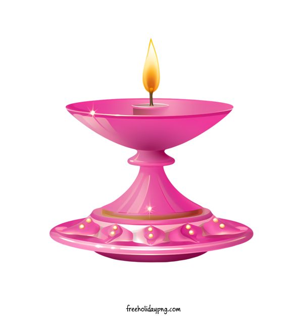 Transparent Diwali Diwali Lamp Candle Pink for Diwali Lamp for Diwali