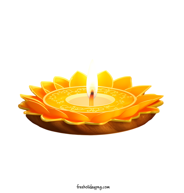 Transparent Diwali Diwali Lamp floral yellow for Diwali Lamp for Diwali