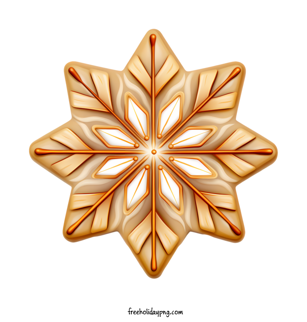 Transparent Christmas Christmas cookies golden snowflake star for Christmas cookies for Christmas