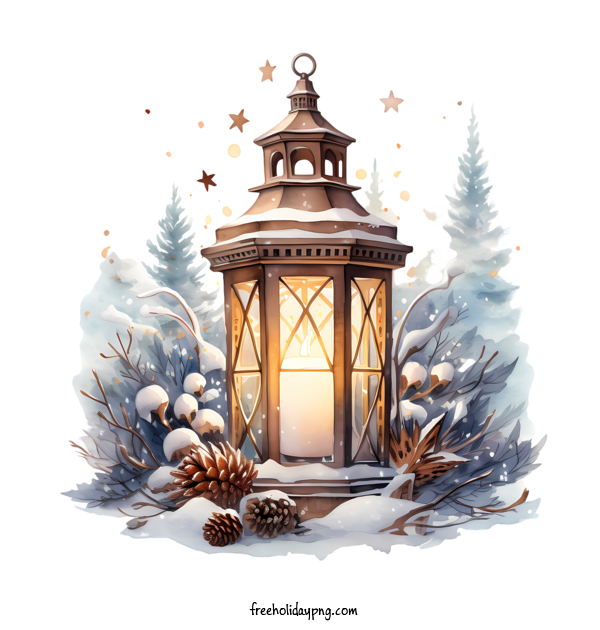 Transparent Christmas Christmas lantern winter lighthouse for Christmas lantern for Christmas