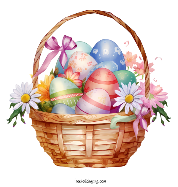 Transparent Easter Easter basket eggs basket for Easter basket for Easter