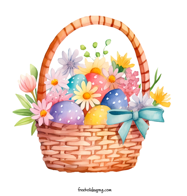 Transparent Easter Easter basket basket flowers for Easter basket for Easter