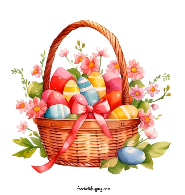 Transparent Easter Easter basket Easter basket watercolor for Easter basket for Easter