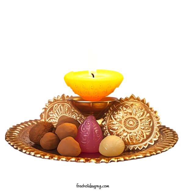 Transparent Diwali Diwali Lamp cake chocolates for Diwali Lamp for Diwali