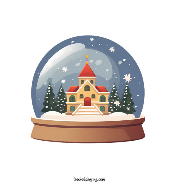 Transparent Christmas Christmas Snowball church snow globe for Christmas Snowball for Christmas