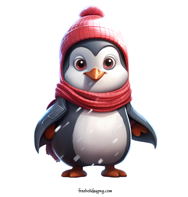 Transparent Christmas Christmas penguin penguin winter clothing for Christmas penguin for Christmas