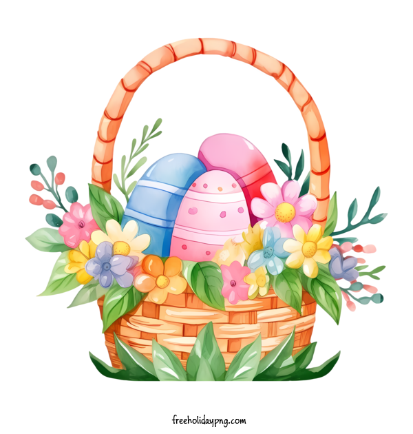 Transparent Easter Easter basket Easter basket flowers for Easter basket for Easter