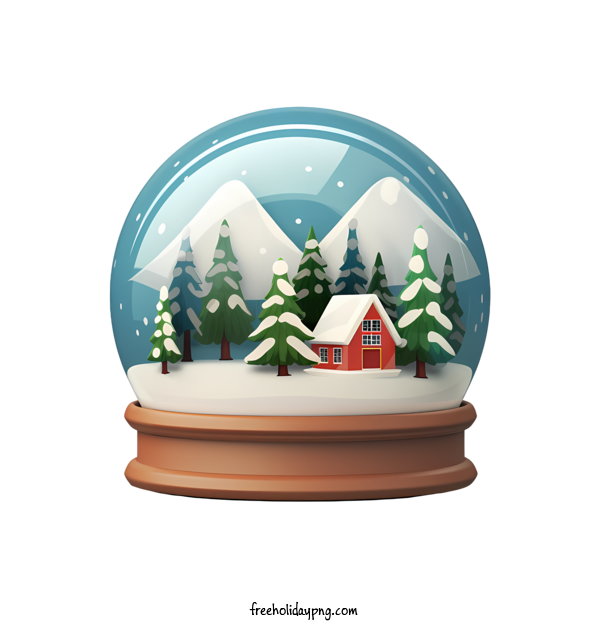 Transparent Christmas Christmas Snowball forest snow for Christmas Snowball for Christmas