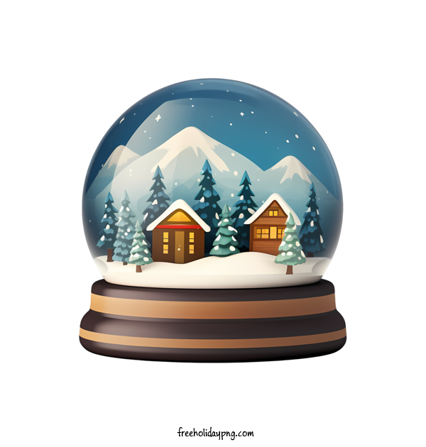 Transparent Christmas Christmas Snowball snow globe village for Christmas Snowball for Christmas