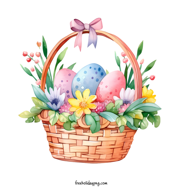 Transparent Easter Easter basket flower basket easter egg for Easter basket for Easter