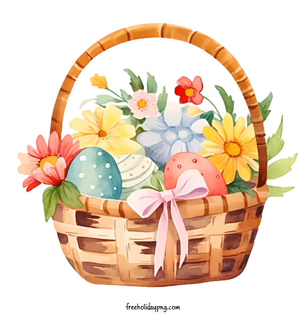 Transparent Easter Easter basket flowers basket for Easter basket for Easter